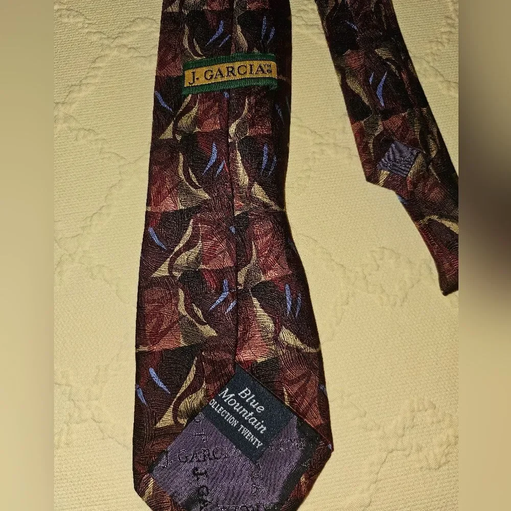 Men's J. Garcia Blue Mountain Tie, 100% Silk